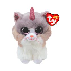 Peluche chat licorne - 15 cm