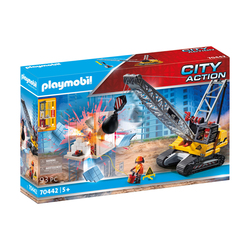 70442 - Playmobil City Action - Dragline avec mur de construction