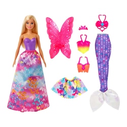 Poupée Barbie Dreamtopia et ses 3 tenues