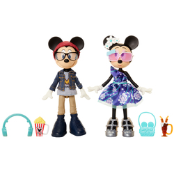 Coffret figurines 25 cm Disney Mickey et Minnie au cinéma