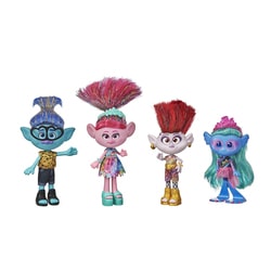 Pack 4 poupées fashion - Trolls