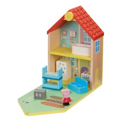 Maison en bois Peppa Pig et 2 figurines