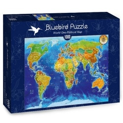 Puzzle World geo polical map 1000 pièces