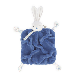 Doudou lapinou bleu 20 cm