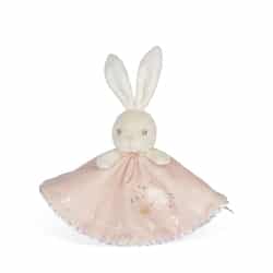 Perle - Doudou rond lapin rose 20 cm