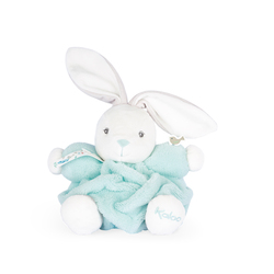 Doudou Petit patapouf lapinou vert d'eau - Perle 18cm