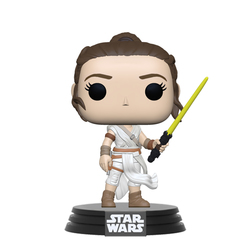 Figurine Rey Sabre Laser Jaune Star Wars - Funko Pop