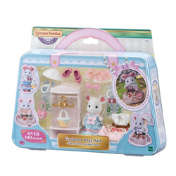 Sylvanian Families - 5540 - Grande sœur souris marshmallow et sa valisette de mode