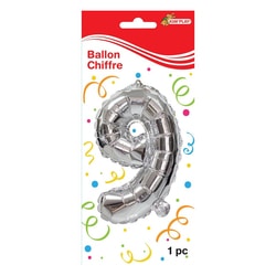 Ballon métal chiffre 9