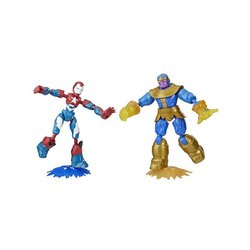 Figurines Bend & Flex Iron Patriot vs Thanos Marvel Avengers