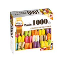 Puzzle 1000 pièces Macarons avec glue