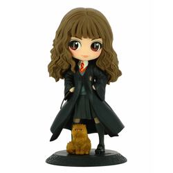 Harry Potter Q Posket Figurine Hermione Granger avec Pattenrond