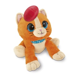 Peluche interactive caché-coucou chat