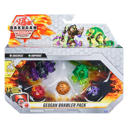 Coffret Bakugan Geogan Brawler Pack Saison 3 - Mutasect Et Viperagon - Billes Transformables Avec Cartes - Jouet Enfant 6 Ans Et Plus