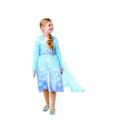 Déguisement Luxe Lumineux Elsa - 7/8 ans - La Reine des Neiges