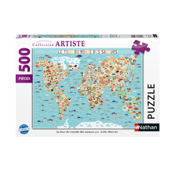 Puzzle 500 pièces - Le tour du monde des saveurs