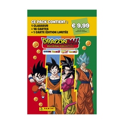 Pack classeur avec 16 cartes et 1 édition limitée Dragon Ball