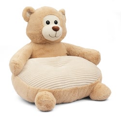 Fauteuil ours en peluche beige