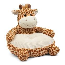 Fauteuil peluche girafe