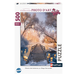 Puzzle 500 pièces - Chemin des lanternes