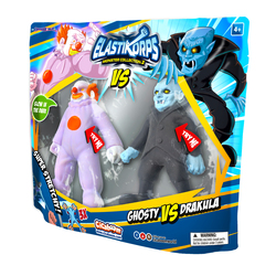 Elastikorps - Pack 2 figurines 14 cm Ghosty vs Drakula