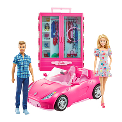 Dressing, Poupées Barbie et Véhicule