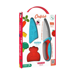 Couteau Chefclub Kids bleu et rouge