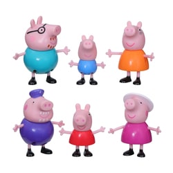 Pack 6 figurines 7,5 cm - Peppa Pig