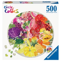 Puzzle rond 500 pièces - Fruits et légumes