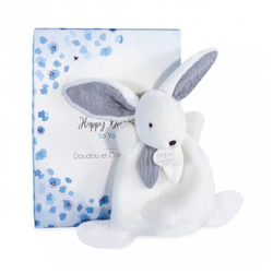 Doudou lapin Happy Glossy 17 cm