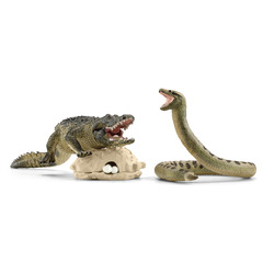 Figurines Animaux sauvages - Alligator et Anaconda