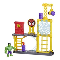 Figurine Hulk et chantier de déconstruction - Spidey and His Amazing Friends