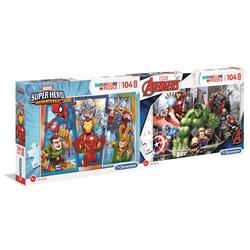 2 Puzzles 104 pcs, Marvel Avengers