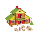 Chalet en bois 240 pièces avec 3 personnages