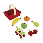 Janod Filet 12 Fruits & Légumes - Panier Marché Enfant Bois Pour Jeu D'Imitation