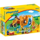 9377 - Playmobil 1.2.3 Parc animalier Playmobil : King Jouet