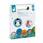 Janod Mémory Pour Le Bain - 24 Pièces - Jouet Éducatif Dès 2 Ans - Animaux Et Véhicules - Flottant