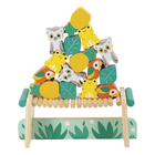 Janod - Jeu D'Équilibre Tropical En Bois - TROPIK - 15 Pièces à Empiler + Pont à Construire - Dès 2 Ans - Jouet Éducatif Motricité Fine - Certifié FSC