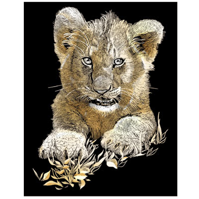 Scraper Cuivré Lion
