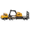 Camion Surbaissé Avec Excavatrice