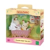 Sylvanian Families - 5018 - Jumeaux lapin chocolat et poussette double