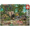 Puzzle 2000 pièces, jungle africaine