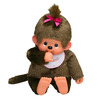 Peluche Monchhichi fille rose 80 cm