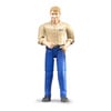 Figurine homme blond jean bleu