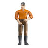 Figurine homme jean marron