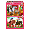 2 puzzles de 48 pièces chevaux