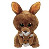 Beanie boo's-Peluche Kipper le kangourou 23 cm