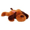 Peluche chien couché pailleté 45 cm