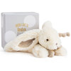 Coffret doudou lapin bonbon taupe 25 cm