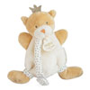 Doudou attache sucette ours petit roi